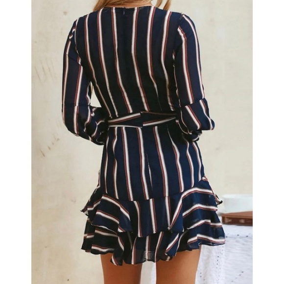 SURPLICE MINI DRESS - Picture 3 of 8